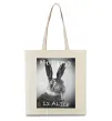 Еко-сумка Who is Alice? Бежевий фото