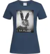 Женская футболка Who is Alice? Темно-синий фото