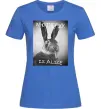 Женская футболка Who is Alice? Ярко-синий фото