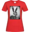 Женская футболка Who is Alice? Красный фото