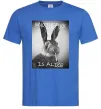 Мужская футболка Who is Alice? Ярко-синий фото