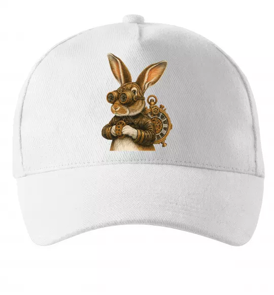 Кепка Steampunk rabbit Білий фото