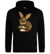 Женская толстовка (худи) Steampunk rabbit Черный фото