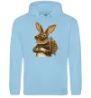Женская толстовка (худи) Steampunk rabbit Голубой фото