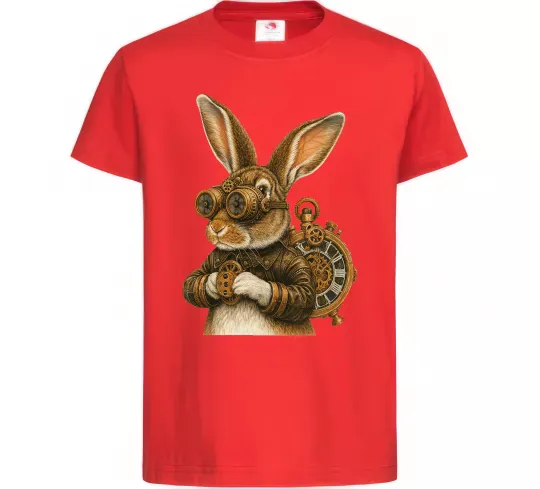Дитяча футболка Steampunk rabbit Червоний фото