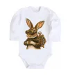 Дитячий бодік Steampunk rabbit Білий фото