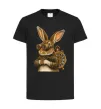 Детская футболка Steampunk rabbit Черный фото