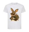 Детская футболка Steampunk rabbit Белый фото