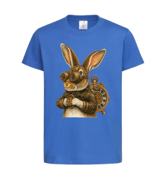 Детская футболка Steampunk rabbit Ярко-синий фото