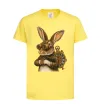 Детская футболка Steampunk rabbit Лимонный фото