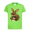 Детская футболка Steampunk rabbit Лаймовый фото