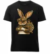 Чоловіча преміум футболка Steampunk rabbit Чорний фото