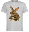Мужская футболка Steampunk rabbit Серый Мужская футболка Steampunk rabbit Серый фото