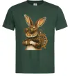 Мужская футболка Steampunk rabbit Темно-зеленый Мужская футболка Steampunk rabbit Темно-зеленый фото