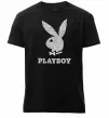 Чоловіча преміум футболка Playboy dots Чорний фото