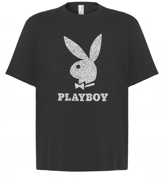 Футболка Оверсайз Playboy dots Черный фото