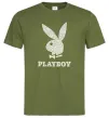 Мужская футболка Playboy dots Оливковый фото