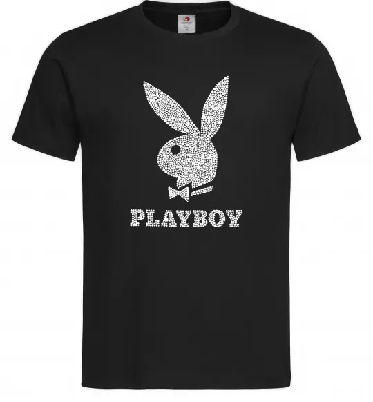Мужская футболка Playboy dots Черный фото