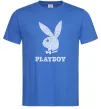 Мужская футболка Playboy dots Ярко-синий фото