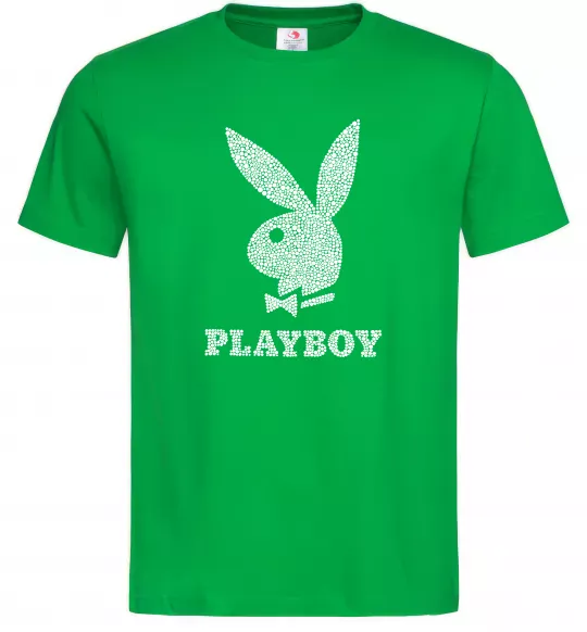 Мужская футболка Playboy dots Зеленый фото