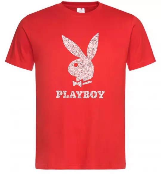 Мужская футболка Playboy dots Красный фото