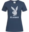 Женская футболка Playboy dots Темно-синий фото