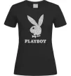 Женская футболка Playboy dots Черный фото