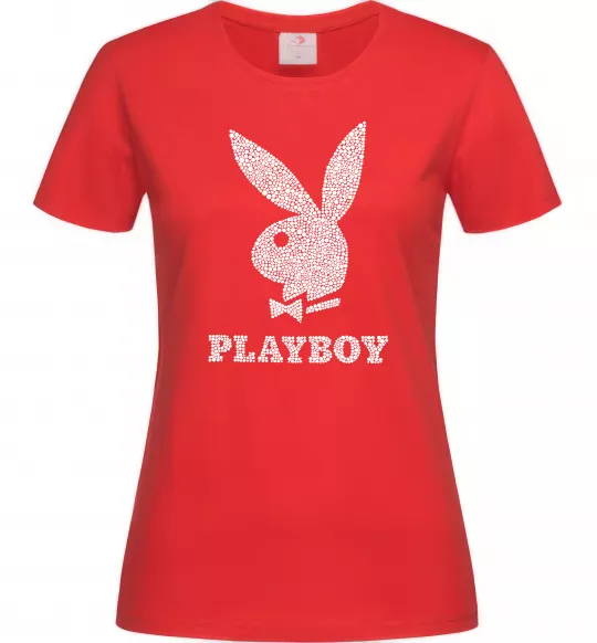 Женская футболка Playboy dots Красный фото