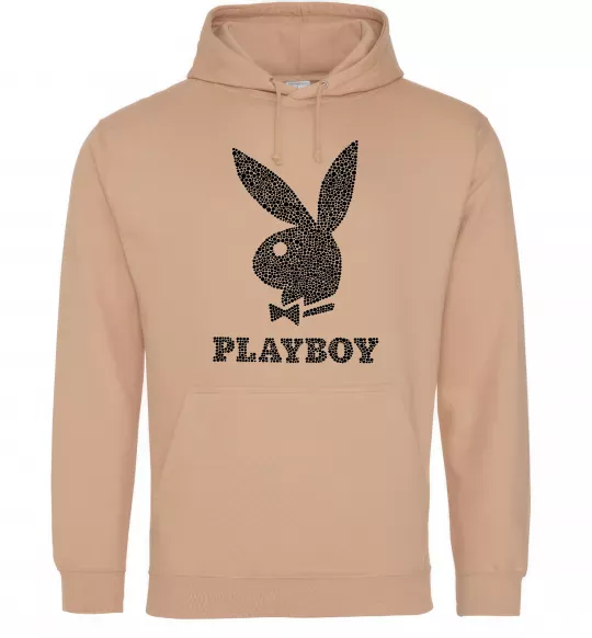 Жіноча толстовка (худі) Playboy dots Пісочний фото