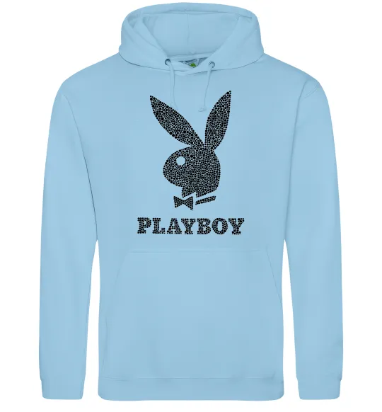 Жіноча толстовка (худі) Playboy dots Блакитний фото