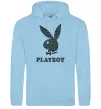 Жіноча толстовка (худі) Playboy dots Блакитний фото
