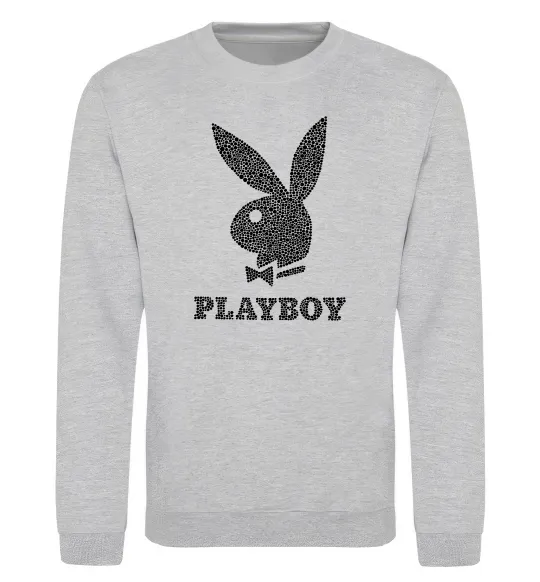 Світшот Playboy dots Сірий меланж фото