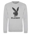 Світшот Playboy dots Сірий меланж фото