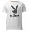 Чоловіча преміум футболка Playboy dots Білий фото