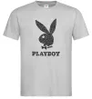 Мужская футболка Playboy dots Серый фото