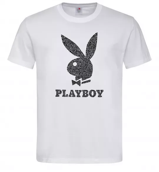 Мужская футболка Playboy dots Белый фото