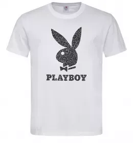 Мужская футболка Playboy dots Белый фото