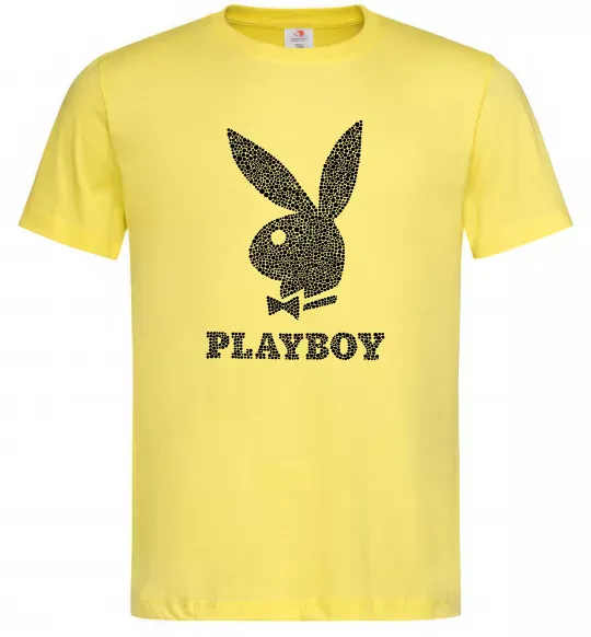 Мужская футболка Playboy dots Лимонный фото