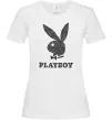 Женская футболка Playboy dots Белый фото