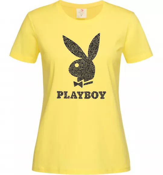Женская футболка Playboy dots Лимонный фото