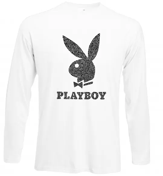 Лонгслив Playboy dots Белый фото