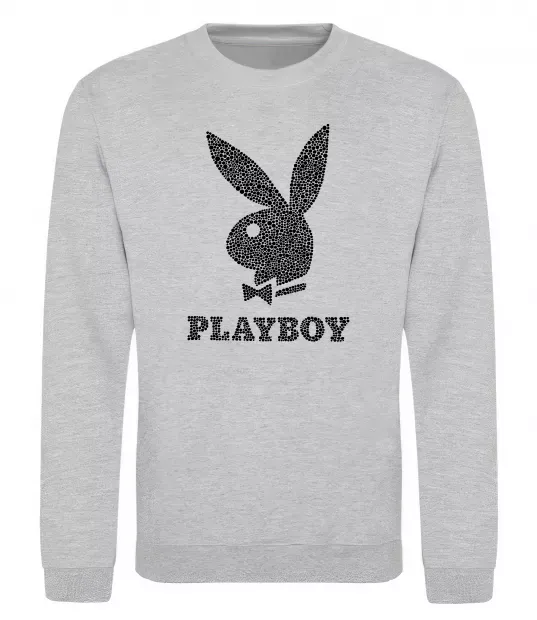 Свитшот Playboy dots Серый меланж фото