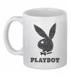 Чашка керамическая Playboy dots Белый фото