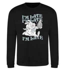 Свитшот I`m late Черный фото