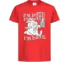Детская футболка I`m late Красный фото