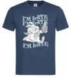 Мужская футболка I`m late Темно-синий Мужская футболка I`m late Темно-синий фото