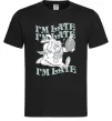 Мужская футболка I`m late Черный Мужская футболка I`m late Черный фото