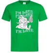 Мужская футболка I`m late Зеленый Мужская футболка I`m late Зеленый фото