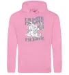 Чоловіча толстовка (худі) I`m late Рожевий фото