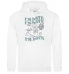 Жіноча толстовка (худі) I`m late Білий фото